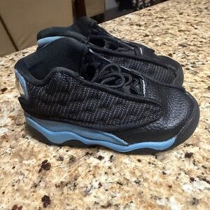 Jordan 13 Retro Toddler Sneakers Black University Blue White Size 8C